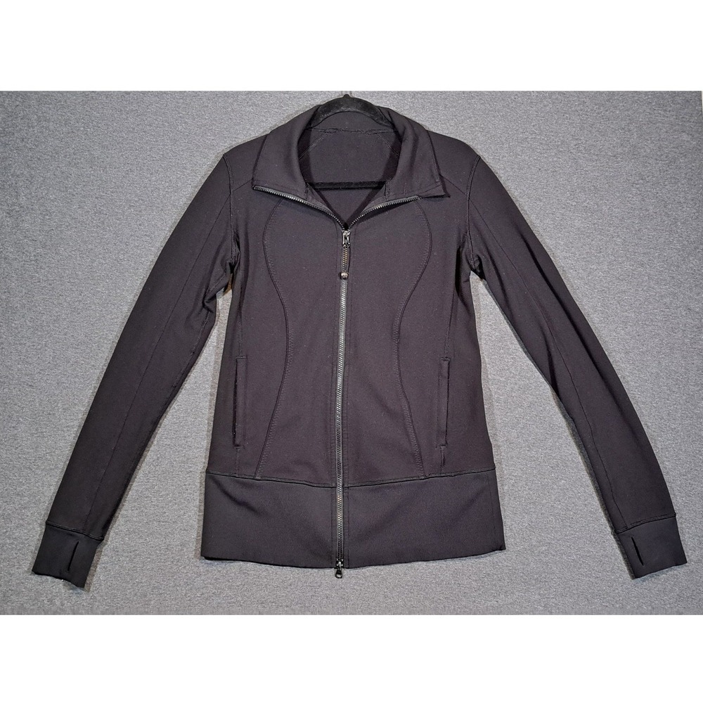 Lululemon Define Jacket Black Luon Full Zip Activewear Size 10